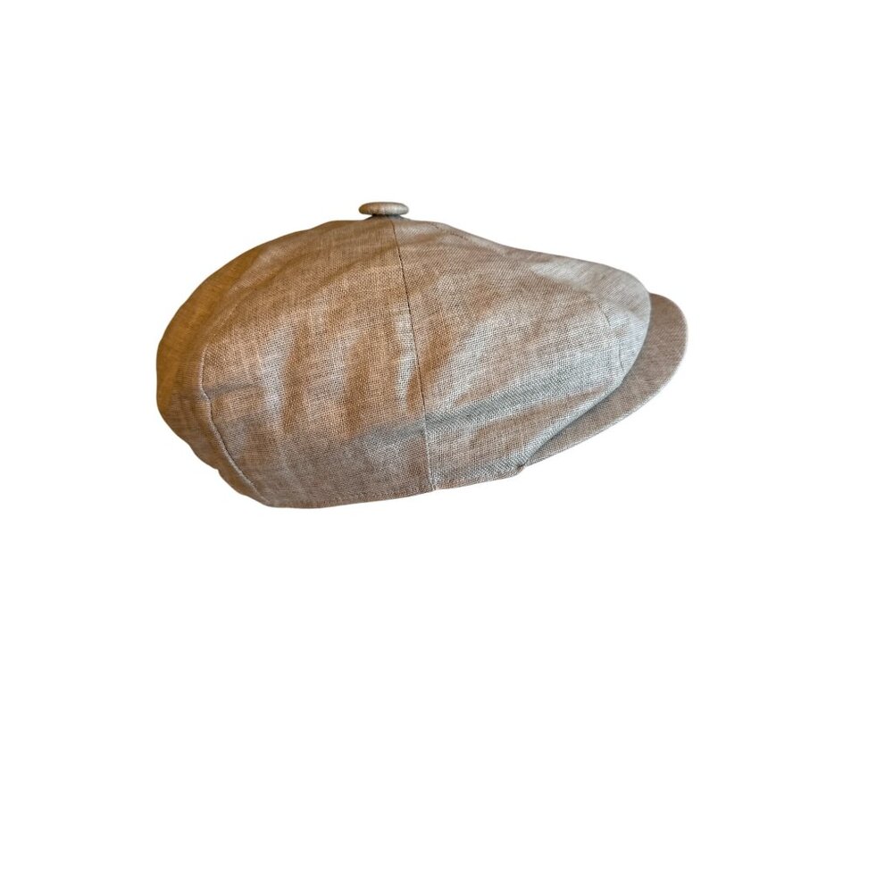 Epoch Hats Company L/XL Linen Gray Newsboy Cap Golf Sport Gatsby‎